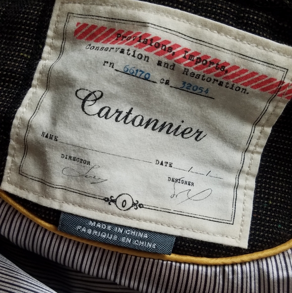 Cartonnier 0 Anthro Jacket Excellent Used Conditn! - Picture 5 of 7